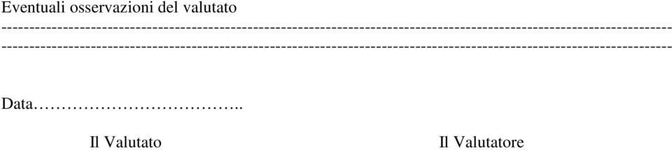 valutato Data.