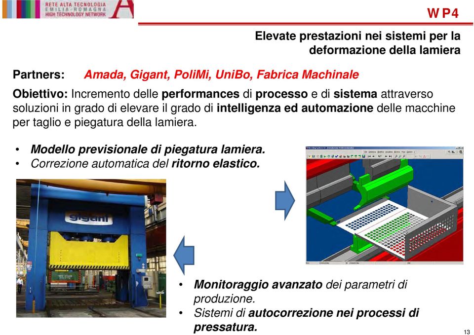 ed automazione delle macchine per taglio e piegatura della lamiera. Modello previsionale di piegatura lamiera.