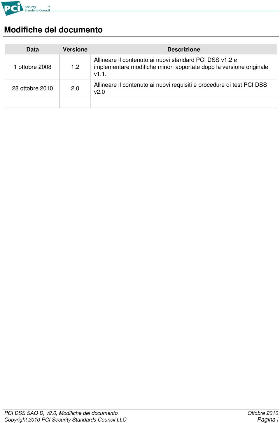 2 e implementare modifiche minori apportate dopo la versione originale v1.