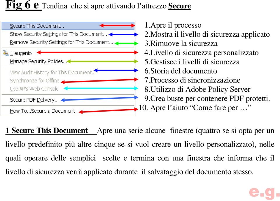 Crea buste per contenere PDF protetti. 10.