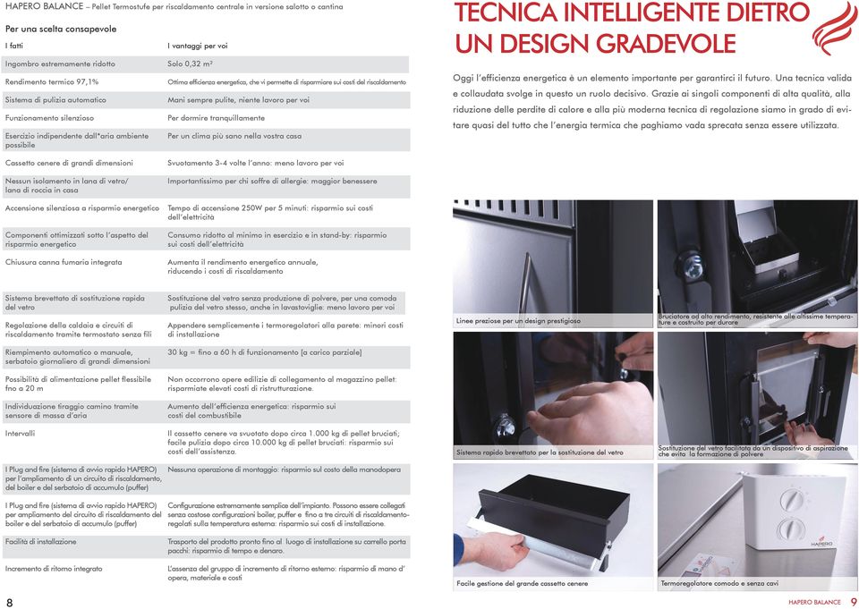 Per dormire tranquillamente Esercizio indipendente dall*aria ambiente Per un clima più sano nella vostra casa possibile TECNICA INTELLIGENTE DIETRO UN DESIGN GRADEVOLE Oggi l efficienza energetica è