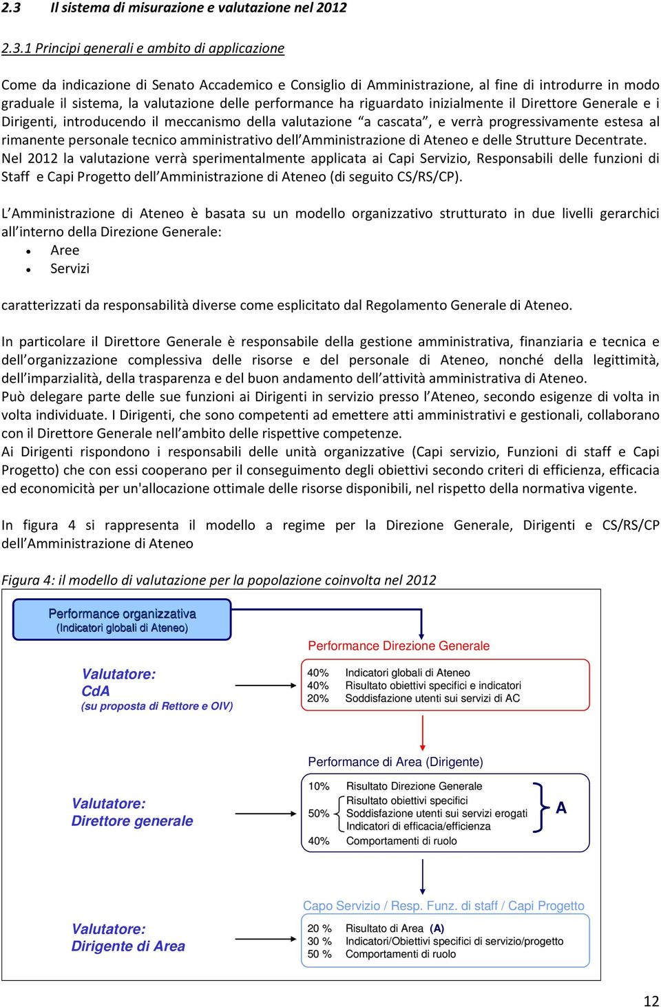 progressivamente estesa al rimanente personale tecnico amministrativo dell Amministrazione di Ateneo e delle Strutture Decentrate.