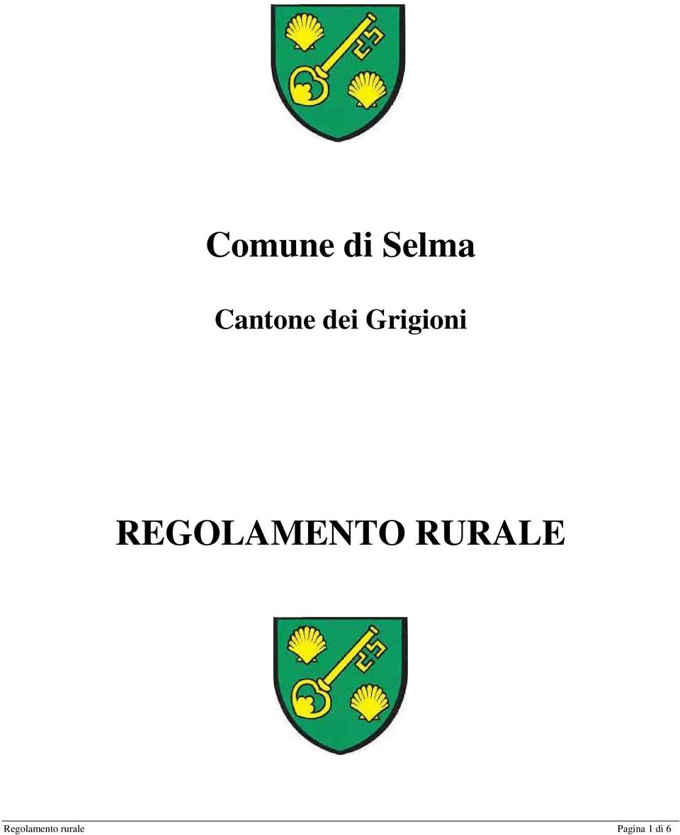 REGOLAMENTO RURALE