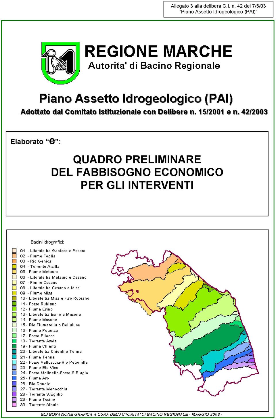 Idrogeologico (PAI) Elaborato e :