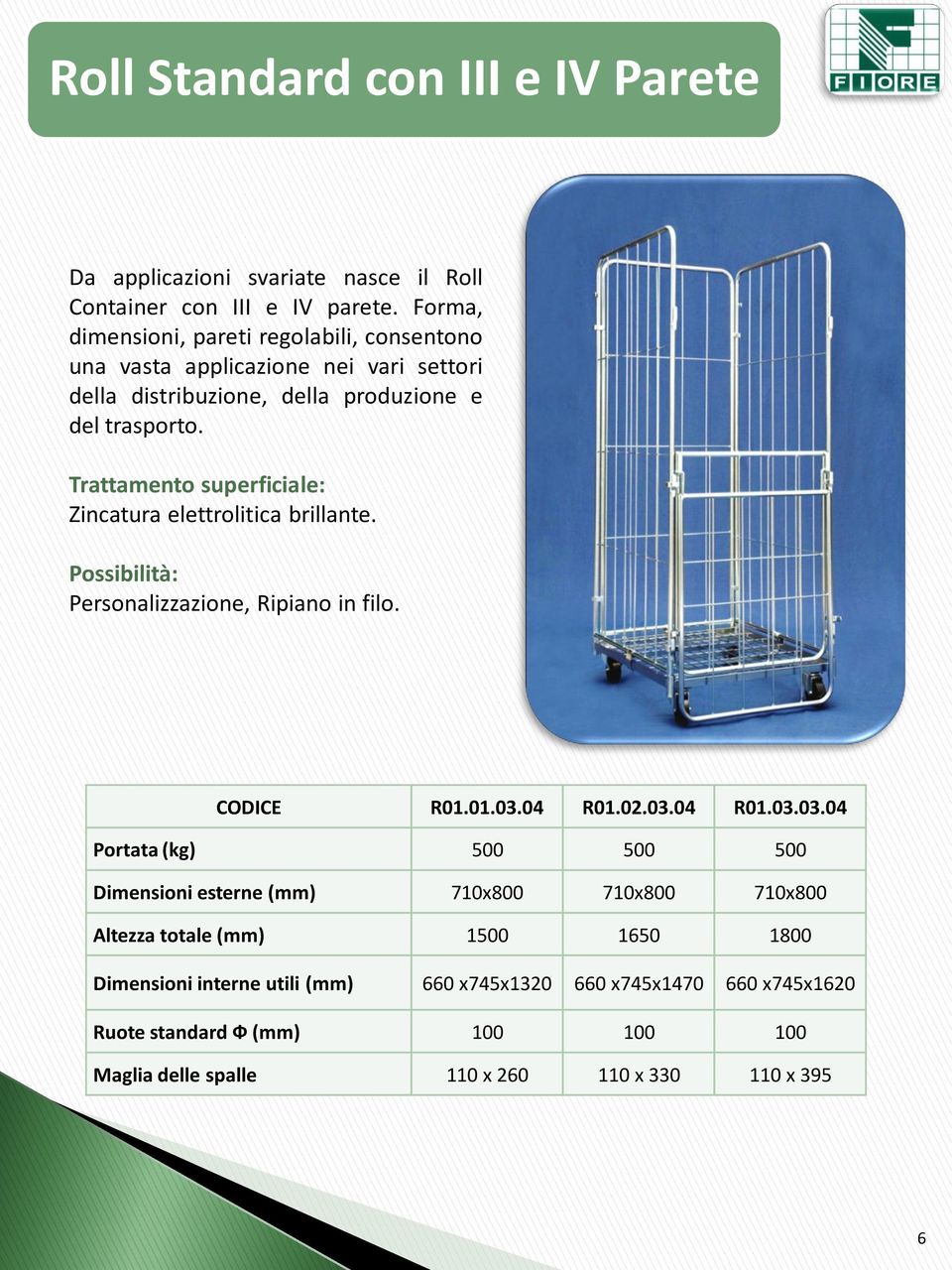 Trattamento superficiale: Zincatura elettrolitica brillante. Possibilità: Personalizzazione, Ripiano in filo. CODICE R01.01.03.