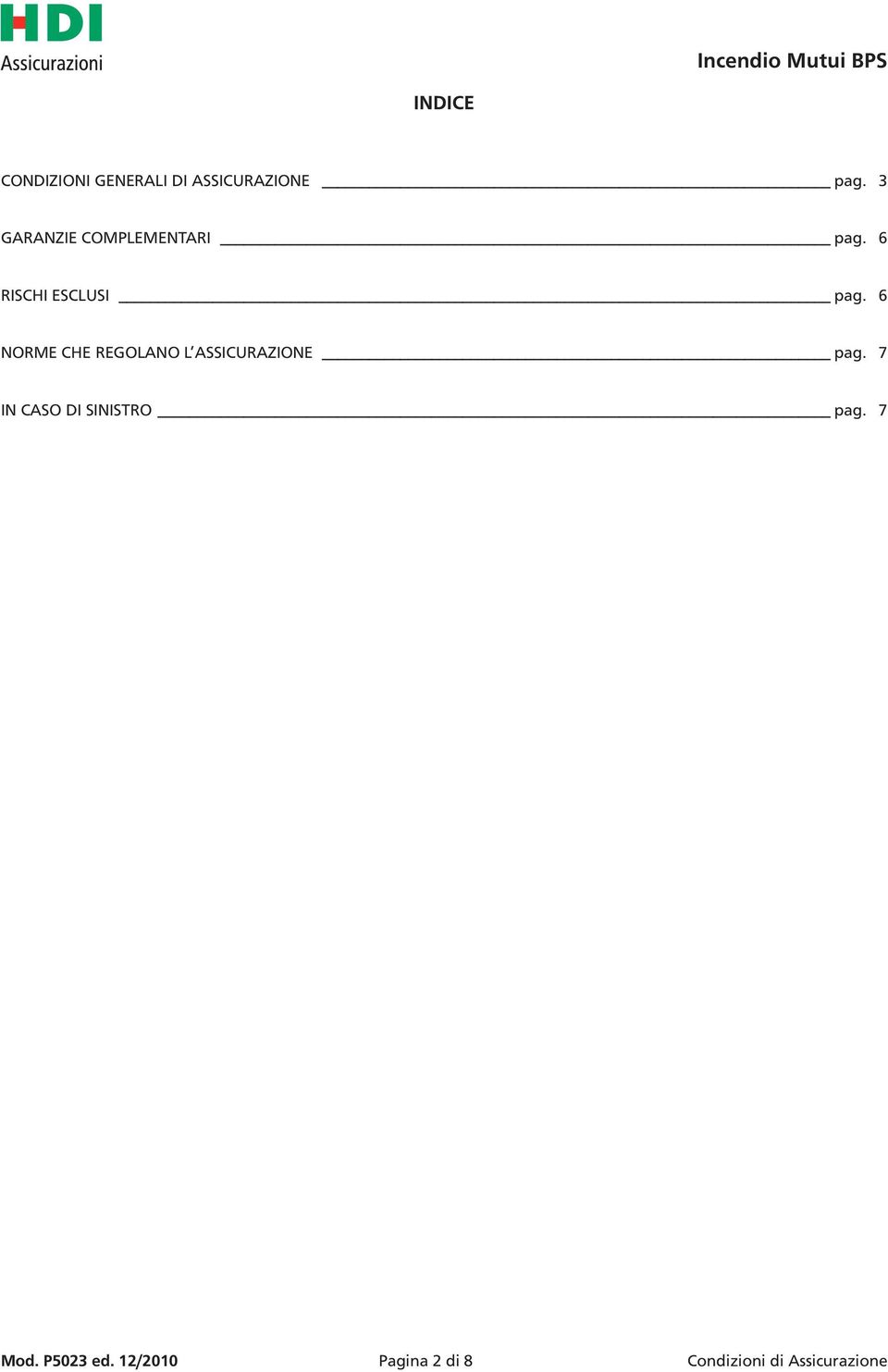 6 NORME CHE REGOLANO L ASSICURAZIONE pag.