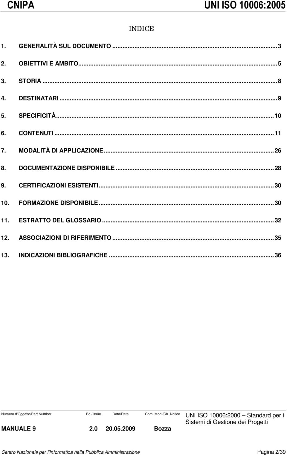 CERTIFICAZIONI ESISTENTI... 30 10. FORMAZIONE DISPONIBILE... 30 11. ESTRATTO DEL GLOSSARIO... 32 12.