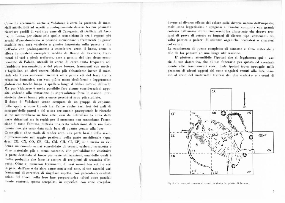 parete a filo dell'orlo con prolungamento a costolatura verso il basso, come S rileva in qualche esemplare inedito di Bande di Cavriana, frammenti di vasi a piede traforato, anse a gomito del tipo