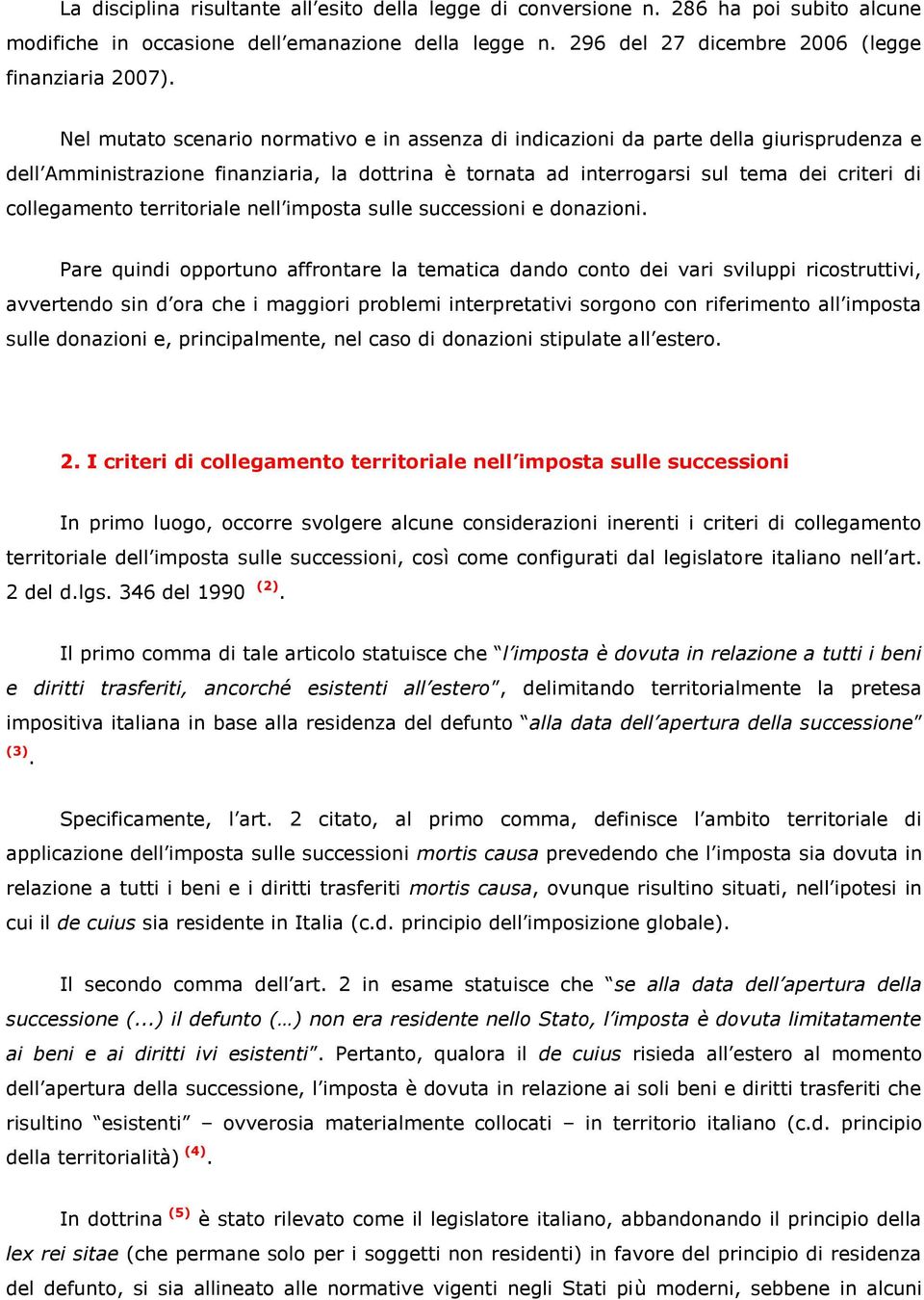 territoriale nell imposta sulle successioni e donazioni.