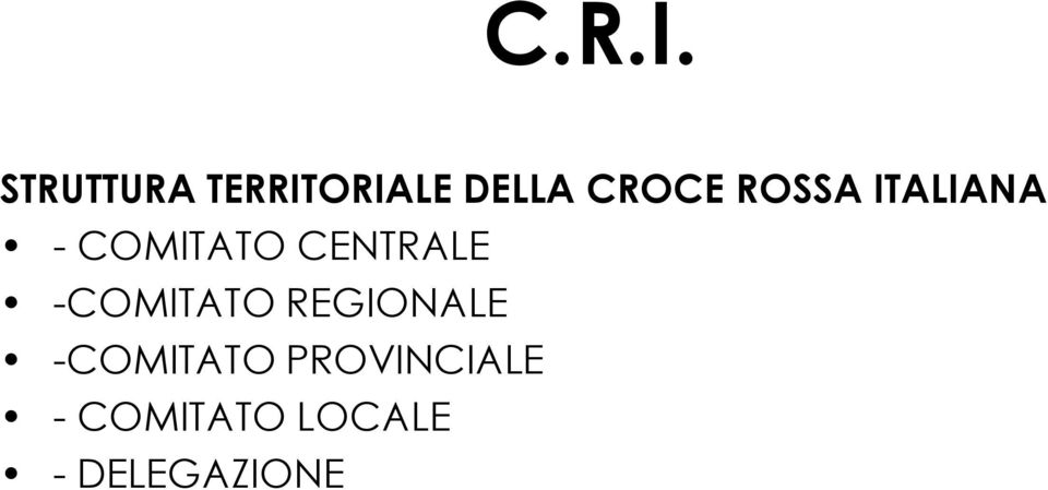 ROSSA ITALIANA - COMITATO CENTRALE