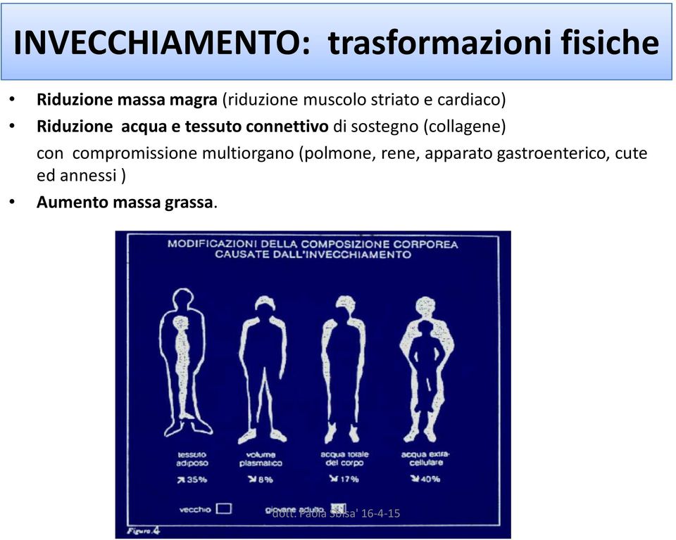 connettivo di sostegno (collagene) con compromissione