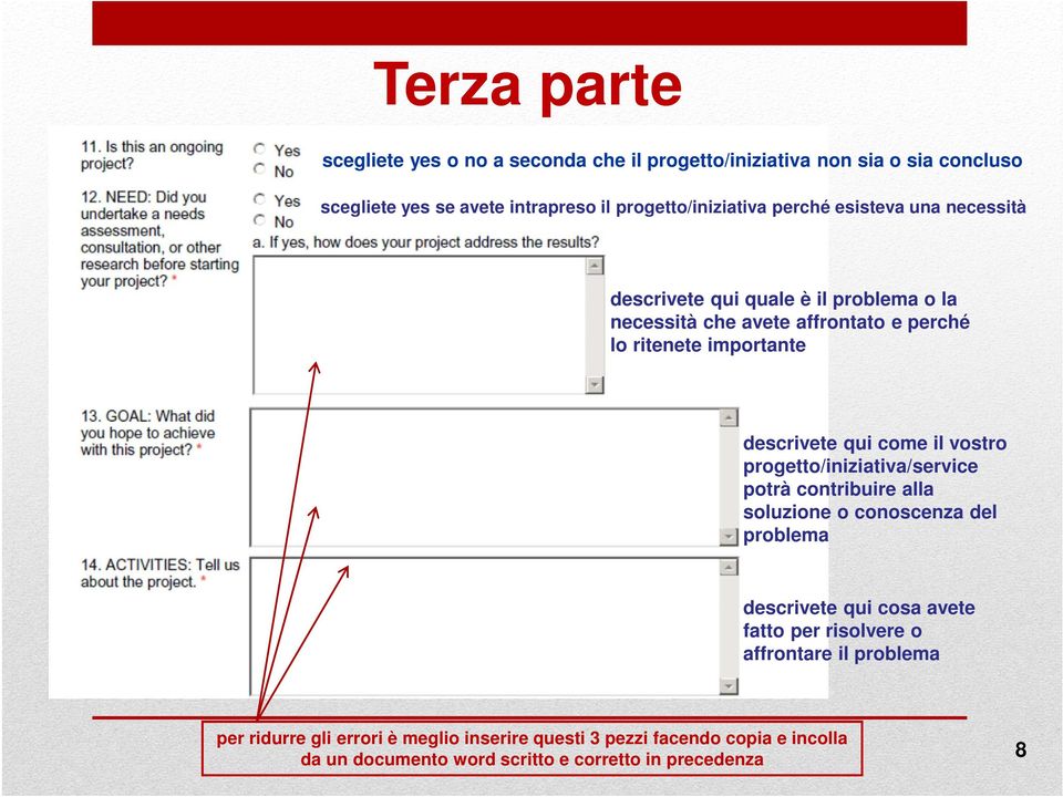 come il vostro progetto/iniziativa/service potrà contribuire alla soluzione o conoscenza del problema descrivete qui cosa avete fatto per risolvere o