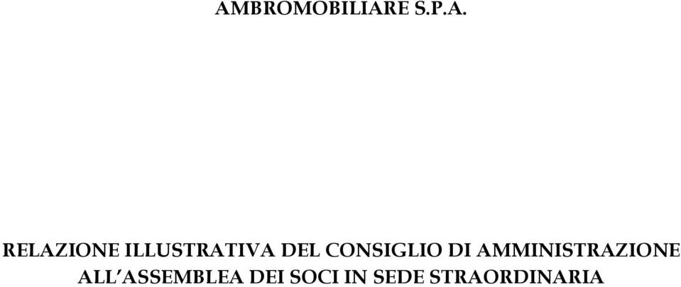 CONSIGLIO DI AMMINISTRAZIONE