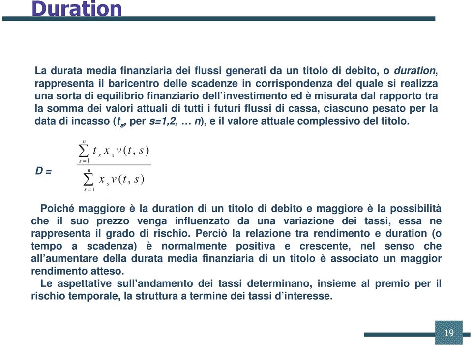 attuale complessivo del titolo.