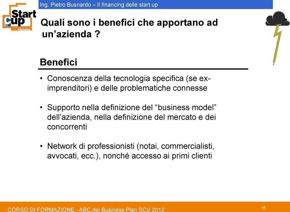 connesse Supporto nella definizione del business model dell azienda, nella definizione