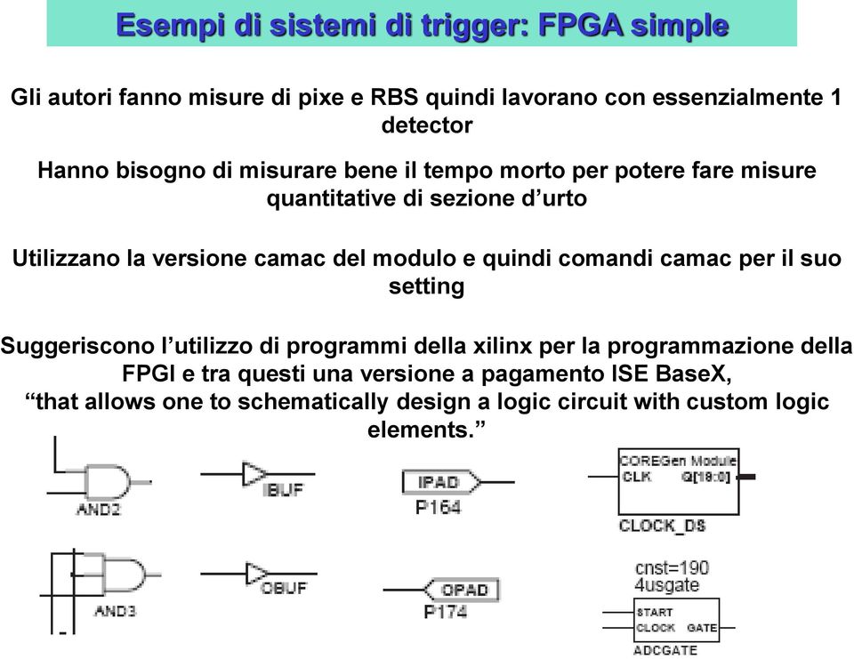 del modulo e quindi comandi camac per il suo setting Suggeriscono l utilizzo di programmi della xilinx per la programmazione della