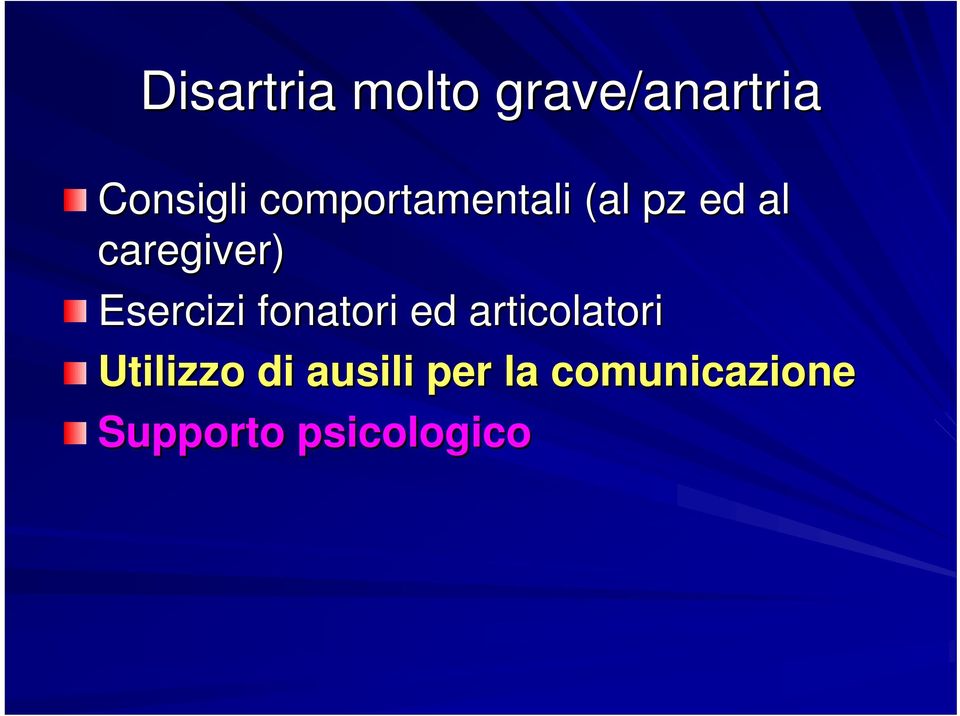 caregiver) Esercizi fonatori ed articolatori