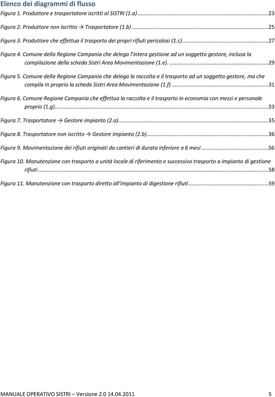 Comune della Regione Campania che delega l intera gestione ad un soggetto gestore, inclusa la compilazione della scheda Sistri Area Movimentazione (1.e)...29 Figura 5.