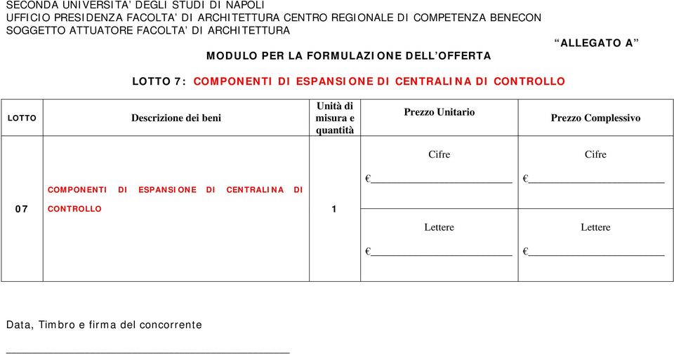 COMPONENTI DI ESPANSIONE DI