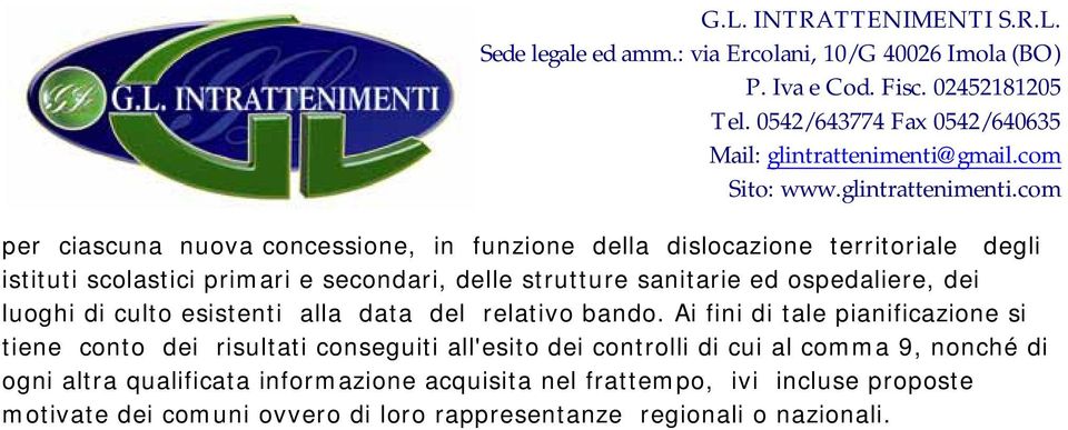 Ai fini di tale pianificazione si tiene conto dei risultati conseguiti all'esito dei controlli di cui al comma 9, nonché di