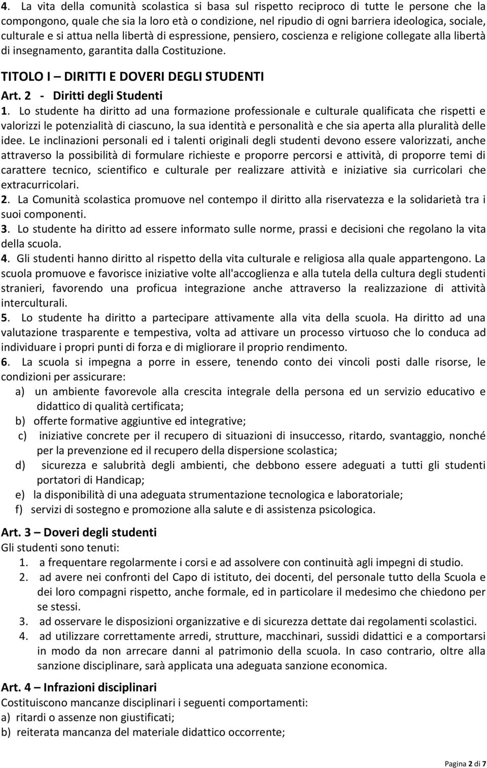 2 - Diritti degli Studenti 1.