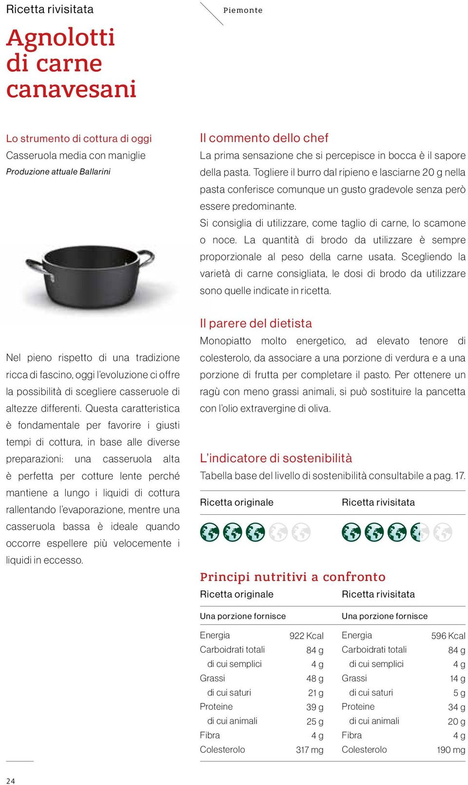 Si consiglia di utilizzare, come taglio di carne, lo scamone o noce. La quantità di brodo da utilizzare è sempre proporzionale al peso della carne usata.