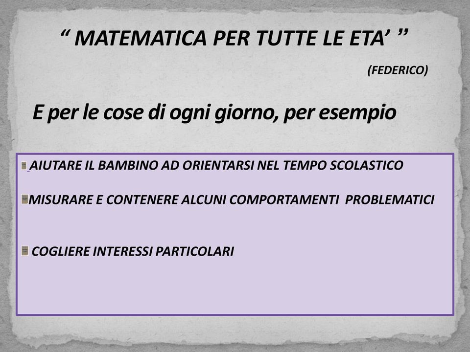 SCOLASTICO MISURARE E CONTENERE ALCUNI