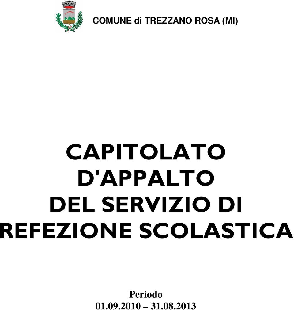 SERVIZIO DI REFEZIONE