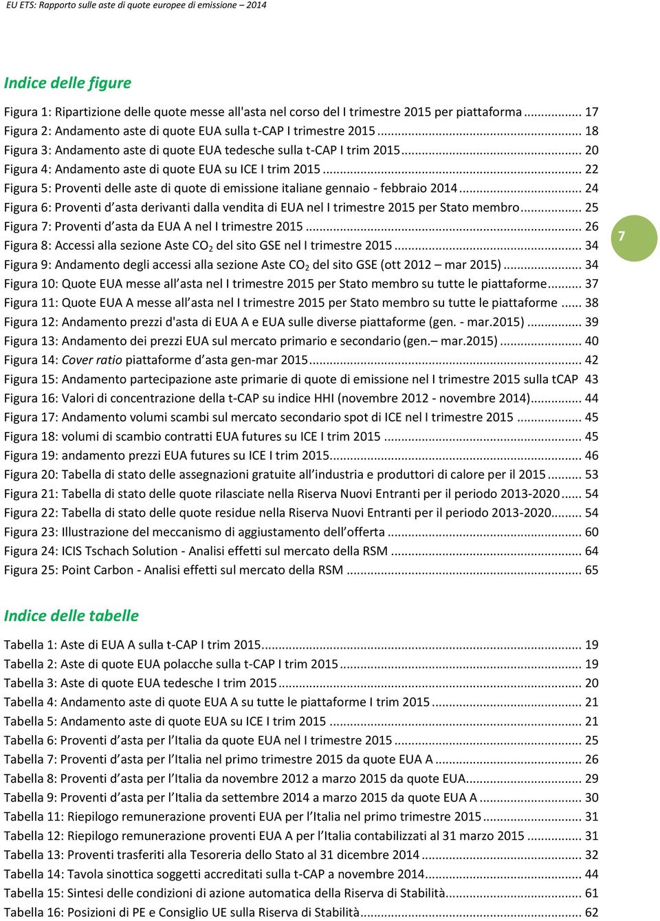 .. 22 Figura 5: Proventi delle aste di quote di emissione italiane gennaio - febbraio 2014... 24 Figura 6: Proventi d asta derivanti dalla vendita di EUA nel I trimestre 2015 per Stato membro.