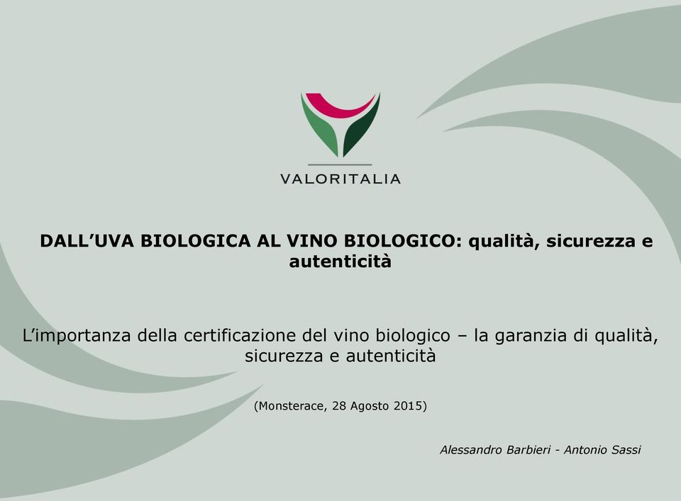 certificazione del vino biologico la garanzia di