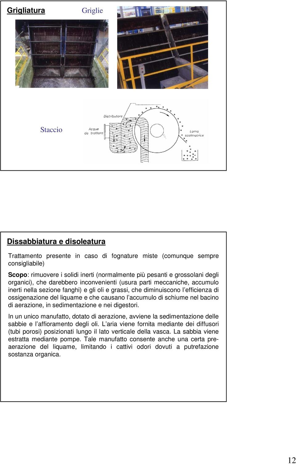 che causano l accumulo di schiume nel bacino di aerazione, in sedimentazione e nei digestori.