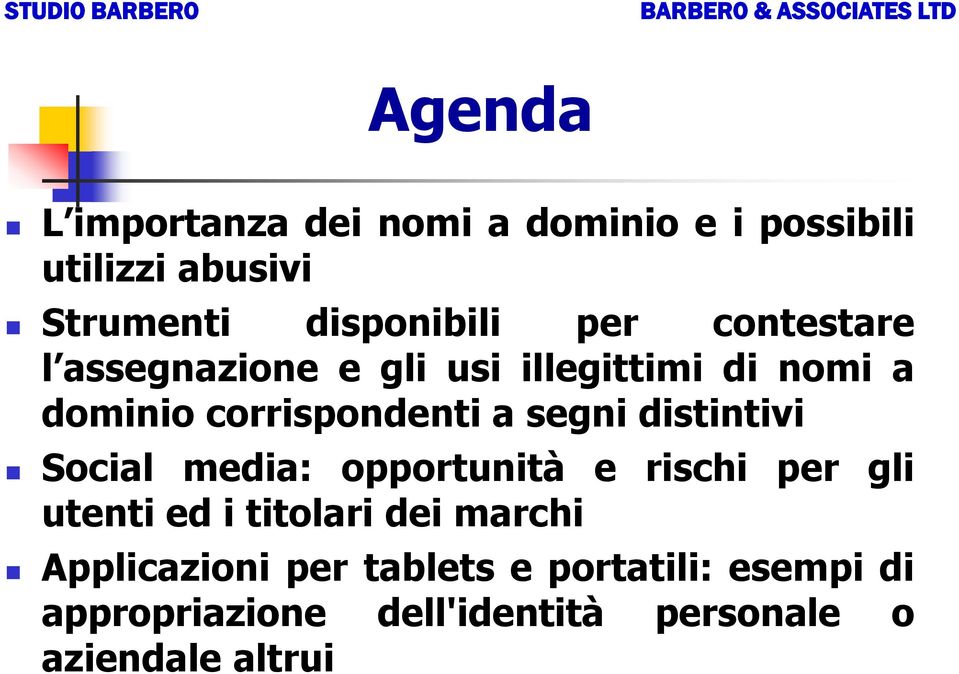 distintivi Social media: opportunità e rischi per gli utenti ed i titolari dei marchi