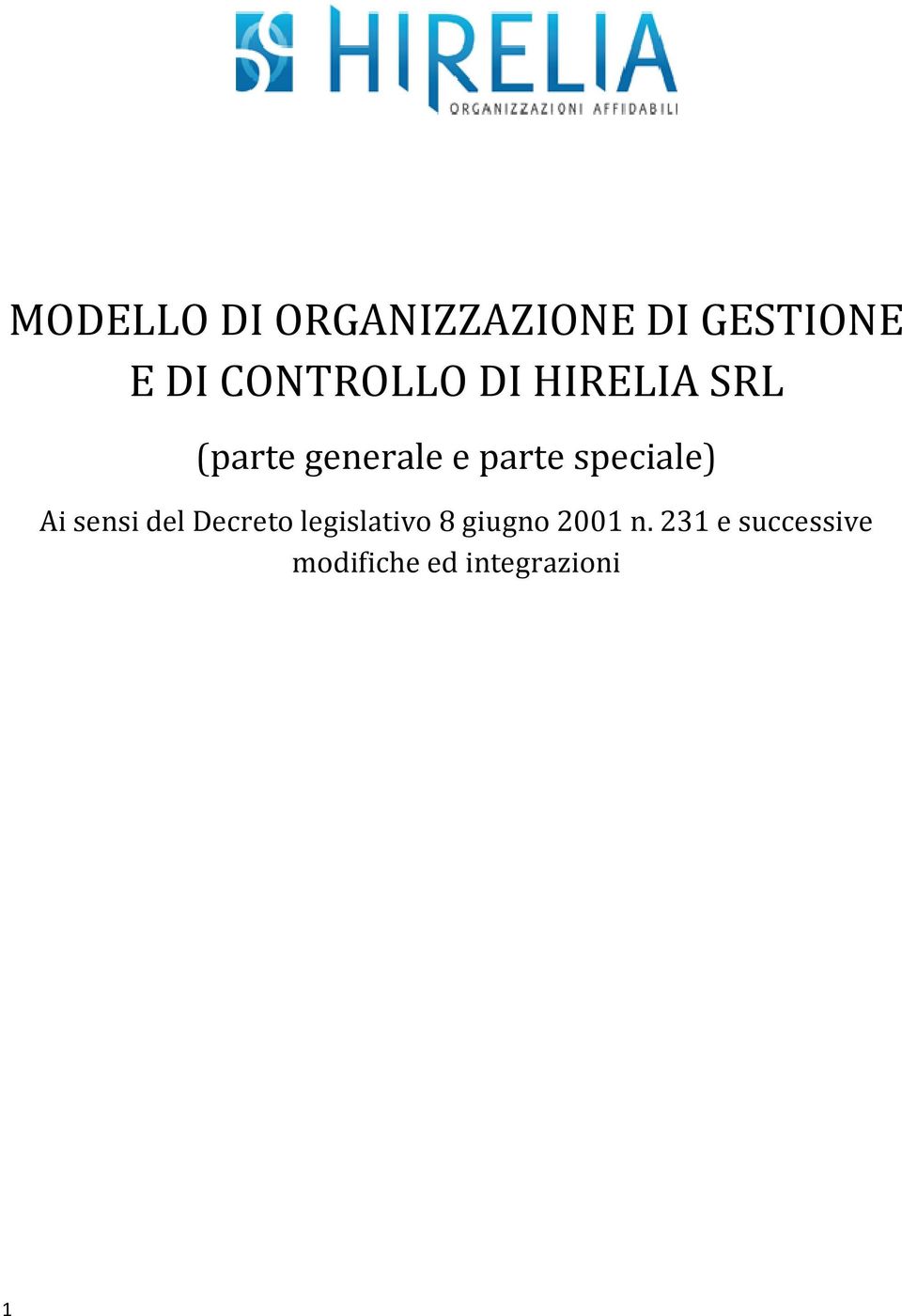 speciale) Ai sensi del Decreto legislativo 8