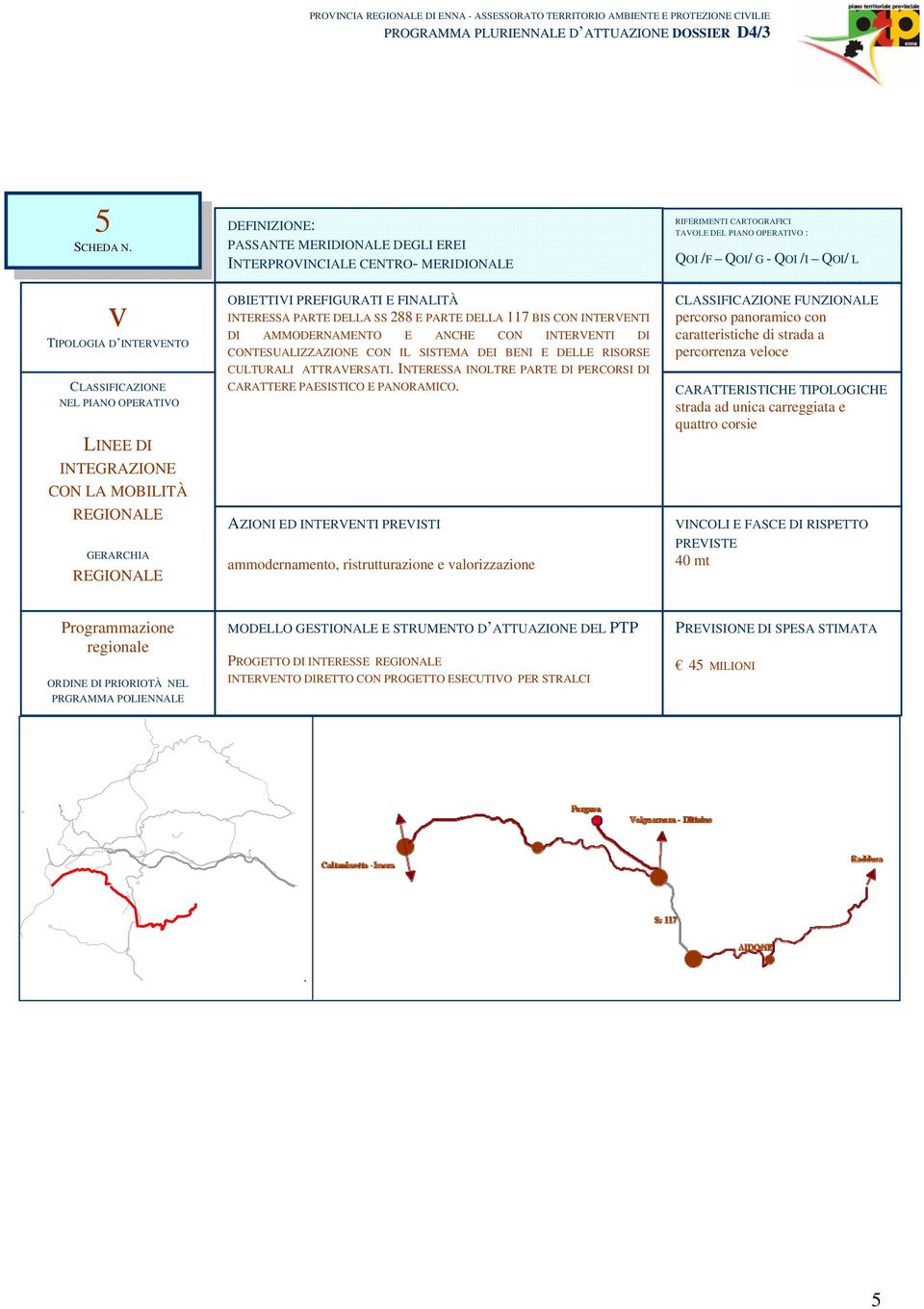 INTERESSA INOLTRE PARTE DI PERCORSI DI CARATTERE PAESISTICO E PANORAMICO.