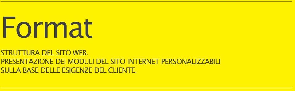 SITO INTERNET PERSONALIZZABILI