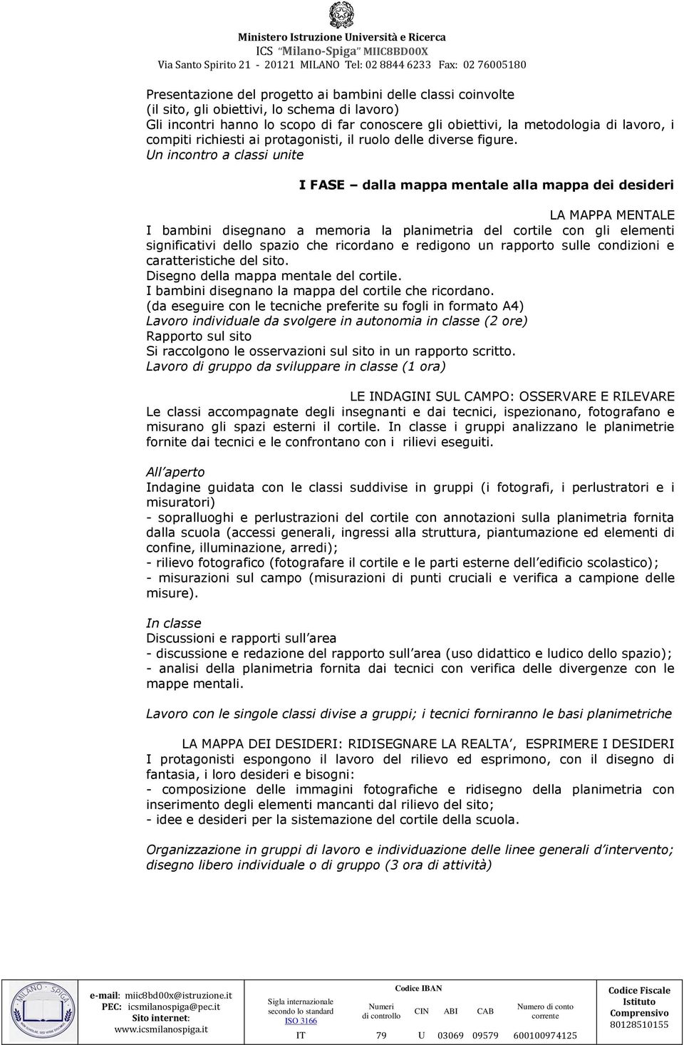 Un incontro a classi unite I FASE dalla mappa mentale alla mappa dei desideri LA MAPPA MENTALE I bambini disegnano a memoria la planimetria del cortile con gli elementi significativi dello spazio che