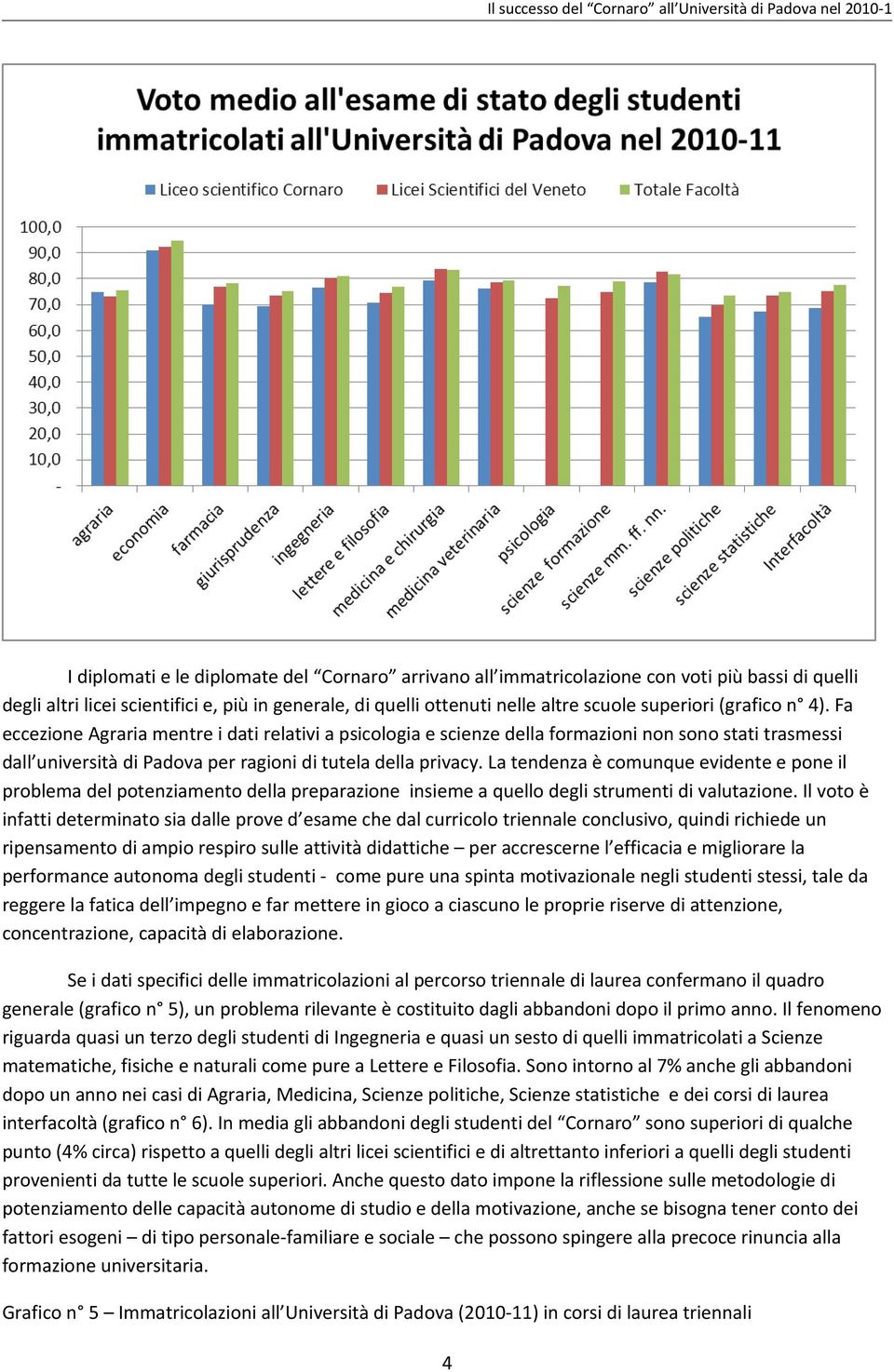 La tendenza è comunque evidente e pone il problema del potenziamento della preparazione insieme a quello degli strumenti di valutazione.