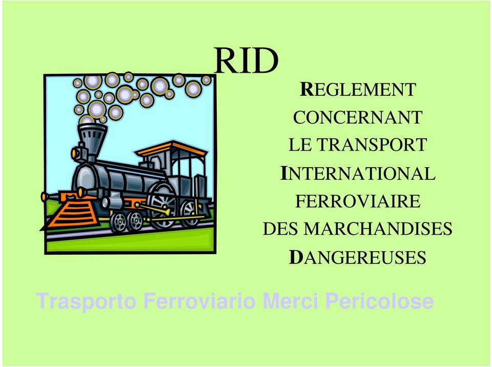 FERROVIAIRE DES MARCHANDISES