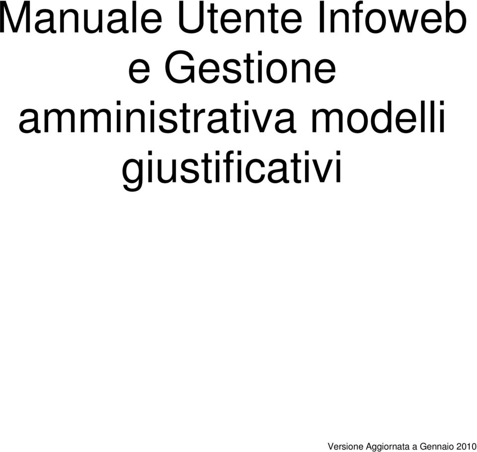 modelli giustificativi