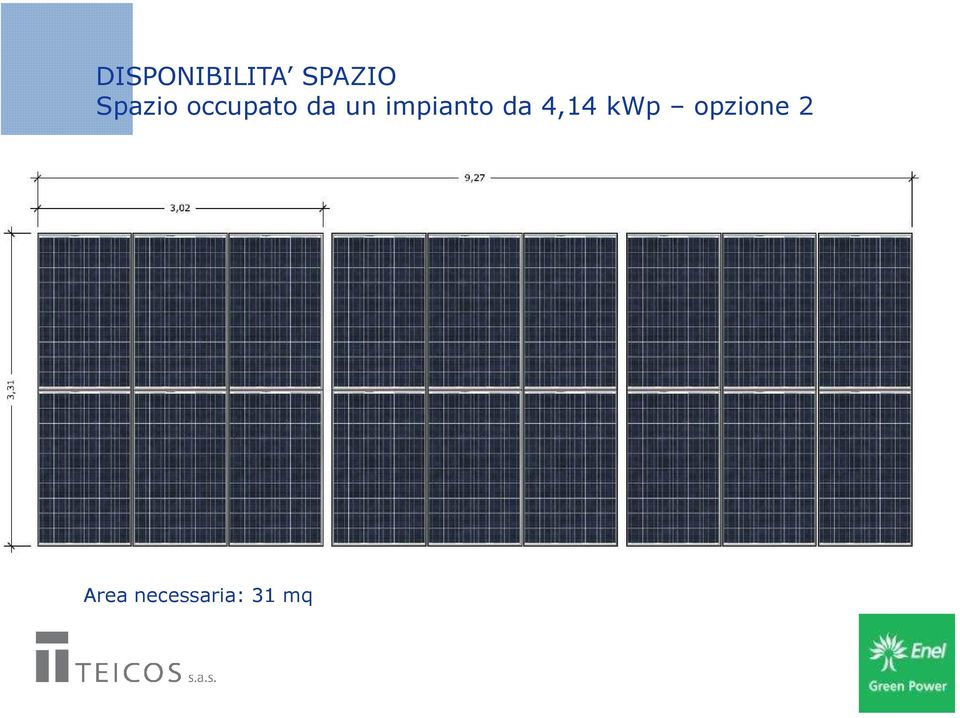 impianto da 4,14 kwp