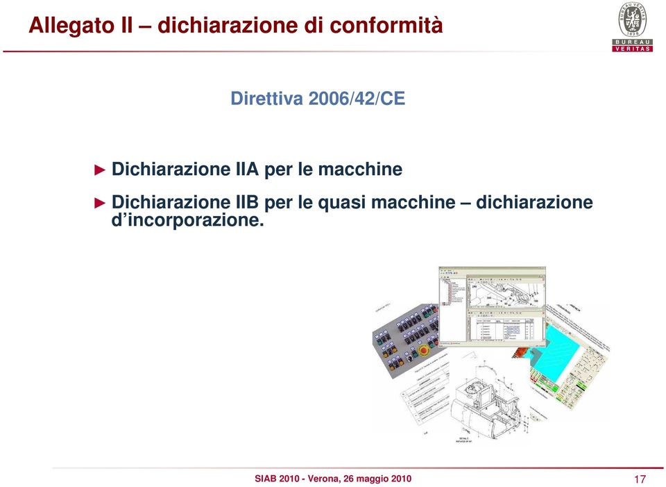 le macchine Dichiarazione IIB per le quasi