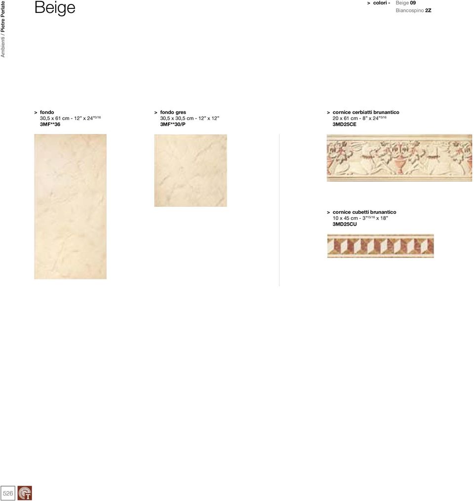 3MF**30/P > cornice cerbiatti brunantico 20 x 61 cm - 8 x 24 3/16