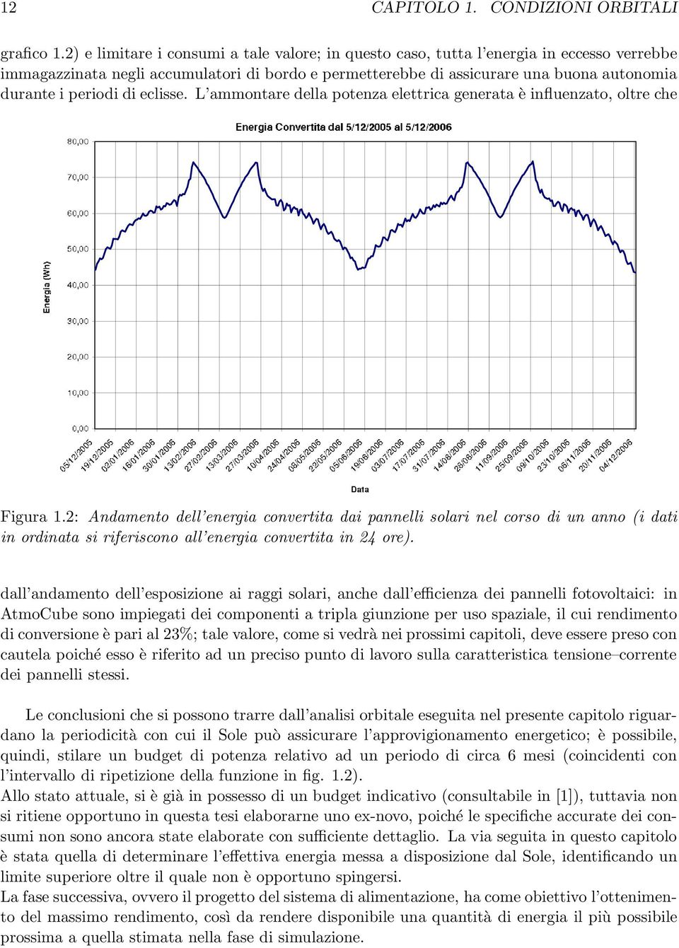 periodi di eclisse. L ammontare della potenza elettrica generata è influenzato, oltre che Figura 1.