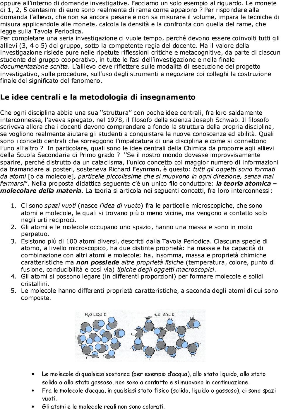 rame, che legge sulla Tavola Periodica.