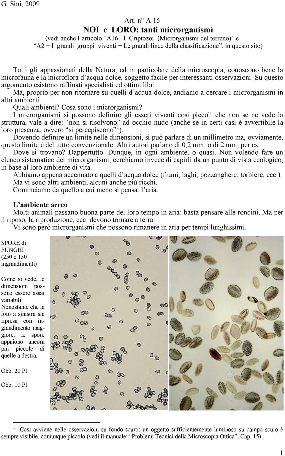 appassionati della Natura, ed in particolare della microscopia, conoscono bene la microfauna e la microflora d acqua dolce, soggetto facile per interessanti osservazioni.