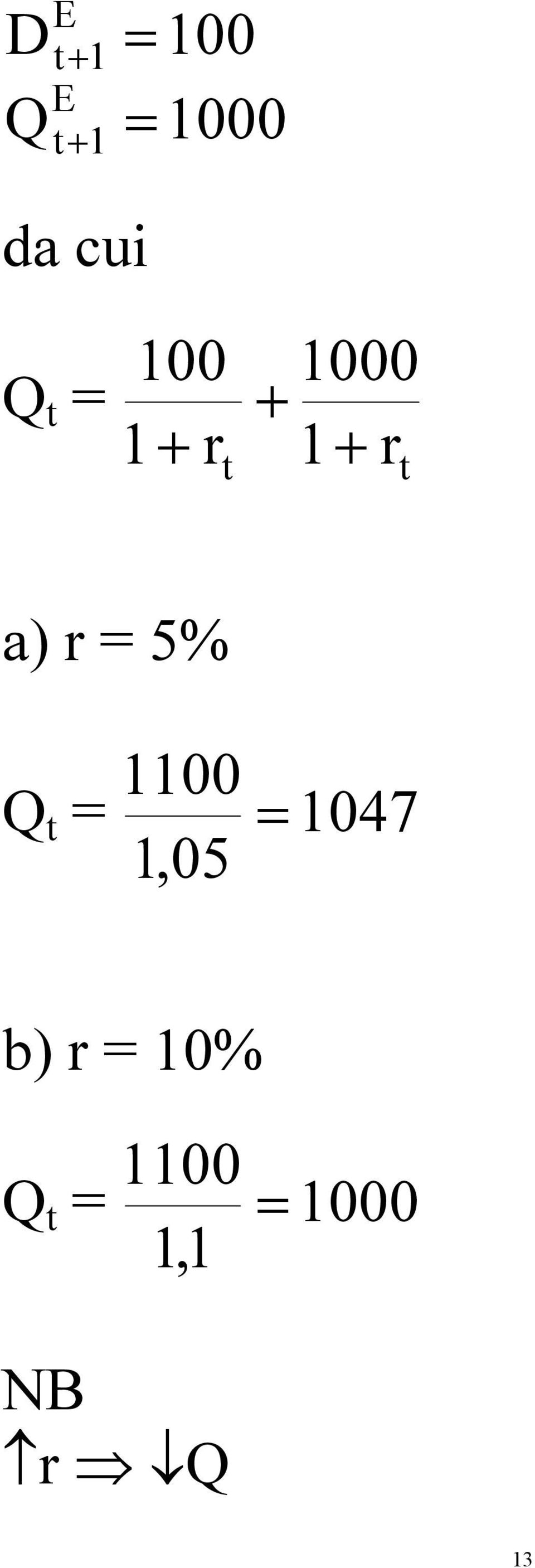 Q = = 047,05 b) = 0%