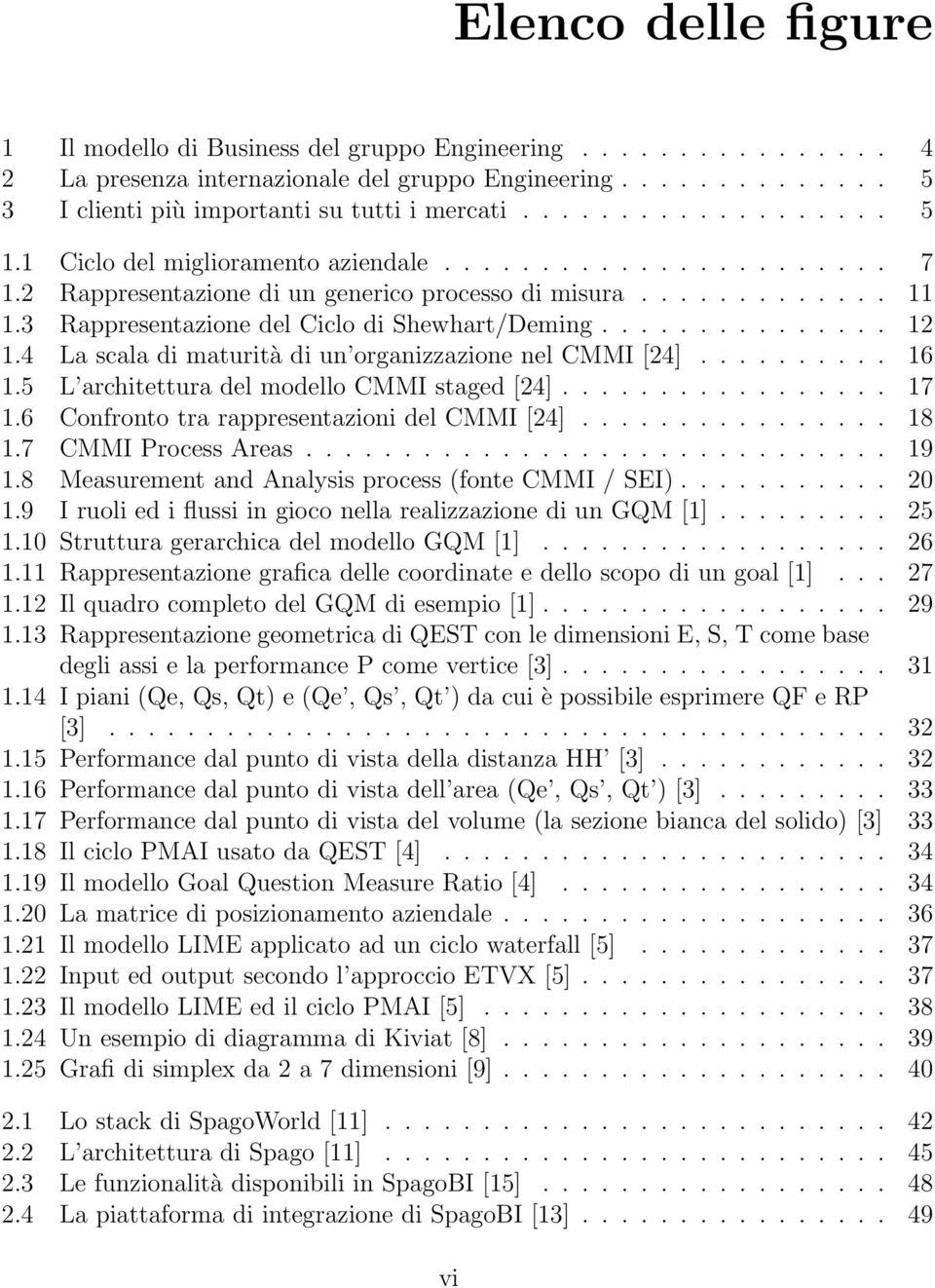 3 Rappresentazione del Ciclo di Shewhart/Deming............... 12 1.4 La scala di maturità di un organizzazione nel CMMI [24].......... 16 1.5 L architettura del modello CMMI staged [24]................. 17 1.