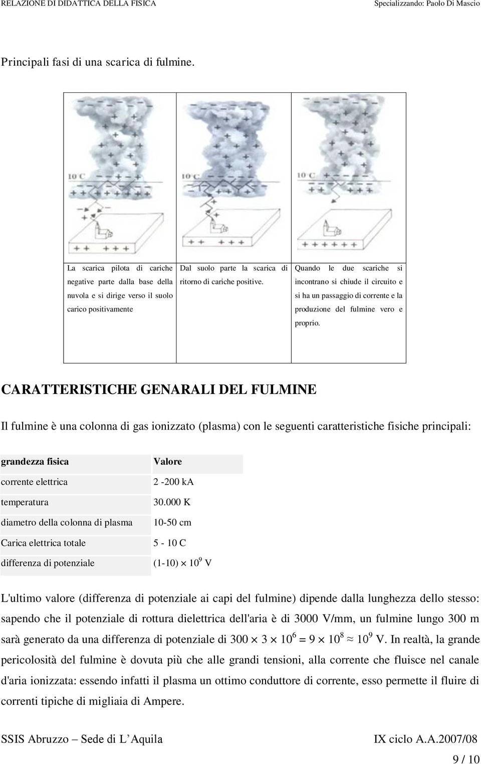 Quando le due scariche si incontrano si chiude il circuito e si ha un passaggio di corrente e la produzione del fulmine vero e proprio.