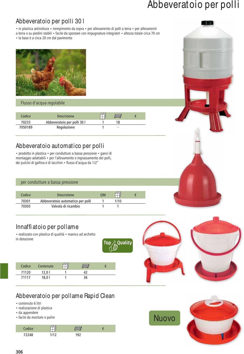 automatico per polli prodotto in plastica per condutture a bassa pressione ganci di montaggio adattabili per l allevamento e ingrassamento dei polli, dei pulcini di gallina e di tacchini fl usso d