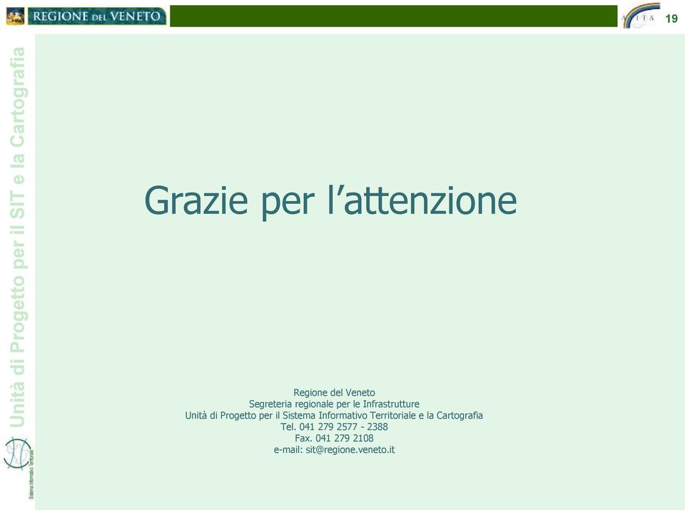 Sistema Informativo Territoriale e la Cartografia Tel.